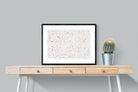 Stars & Dots-Wall_Art-80 x 60cm-Framed Print-Black-Pixalot