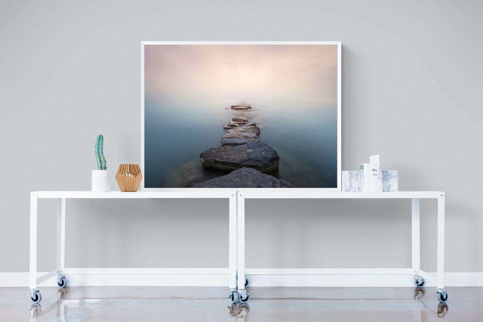 Stepping Stones-Wall_Art-120 x 90cm-Mounted Canvas-White-Pixalot