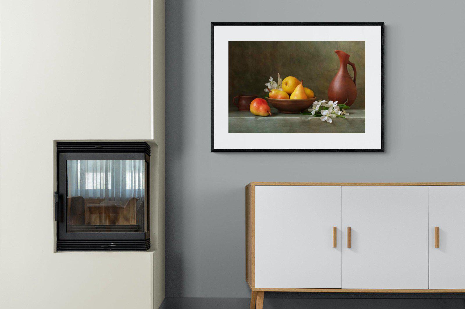 Still Life-Wall_Art-100 x 75cm-Framed Print-Black-Pixalot