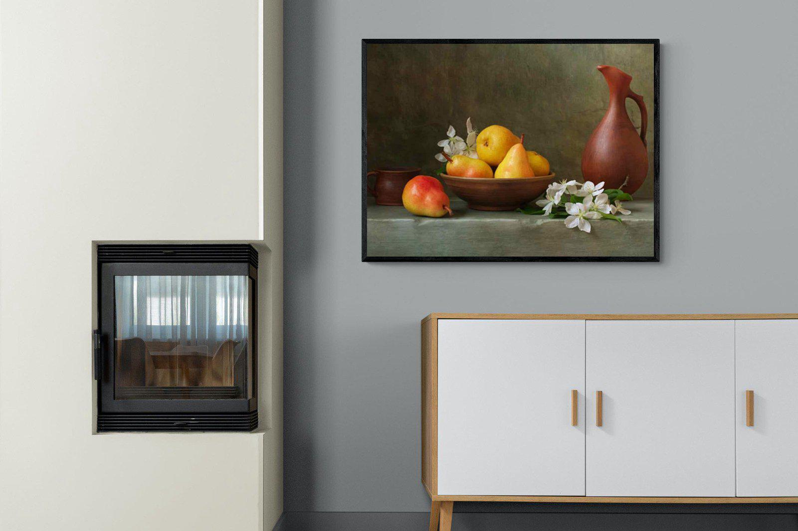 Still Life-Wall_Art-100 x 75cm-Mounted Canvas-Black-Pixalot