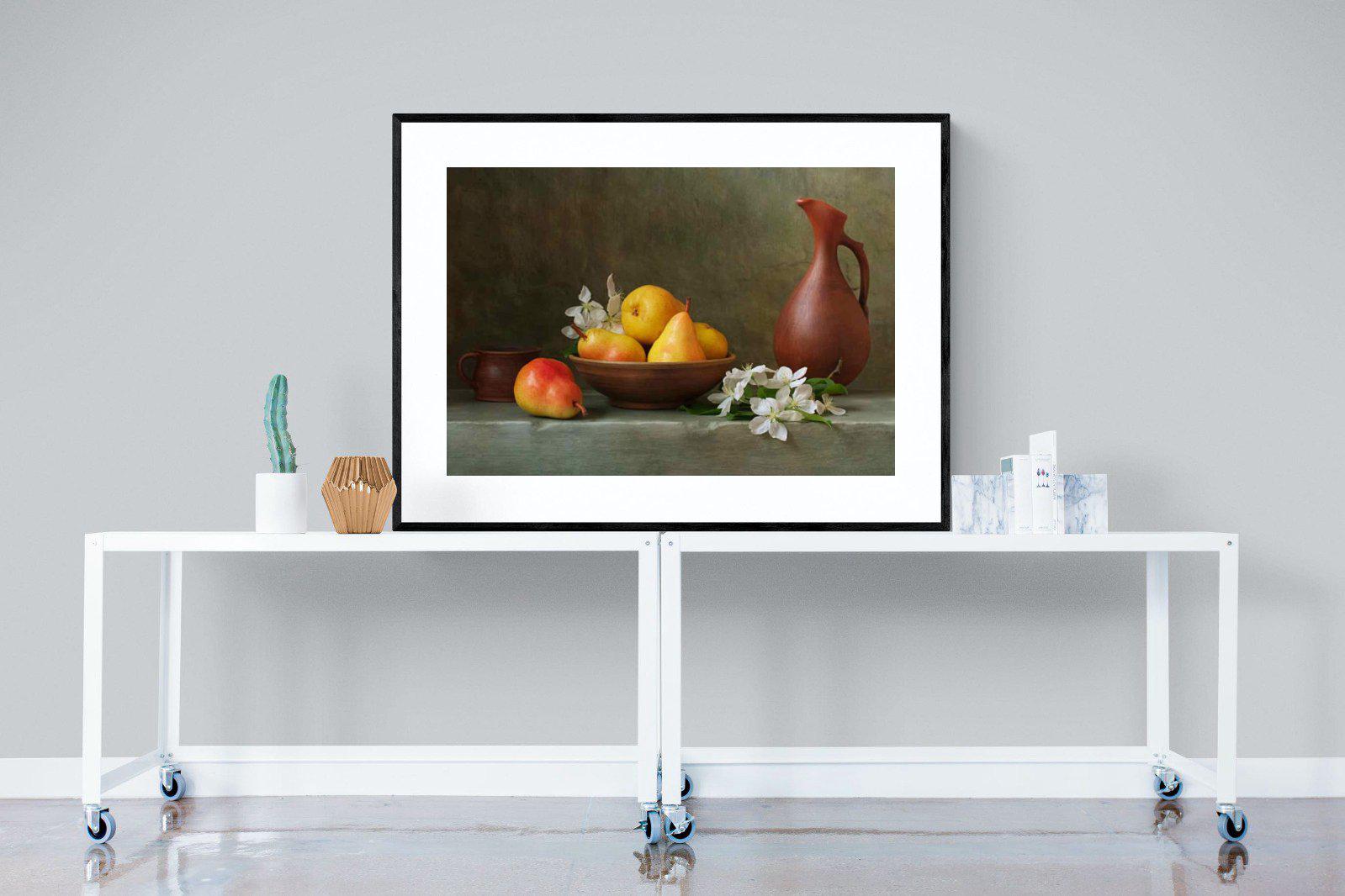 Still Life-Wall_Art-120 x 90cm-Framed Print-Black-Pixalot