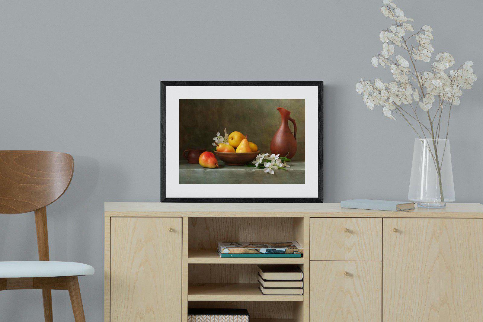 Still Life-Wall_Art-60 x 45cm-Framed Print-Black-Pixalot