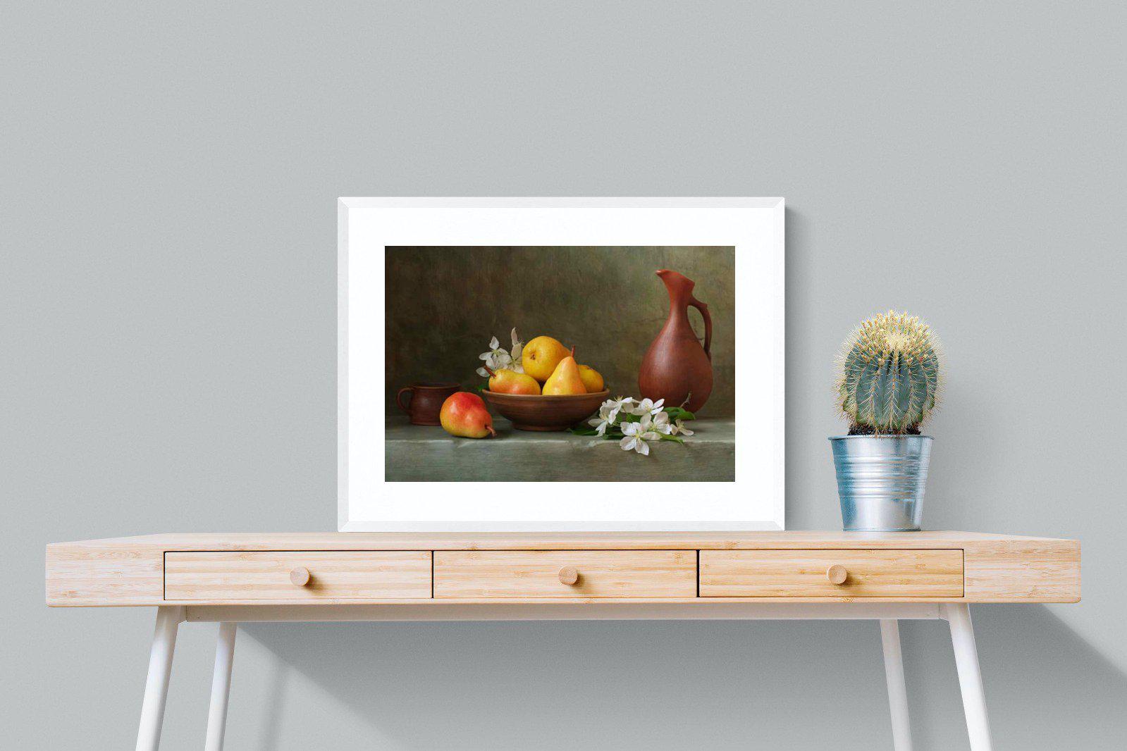 Still Life-Wall_Art-80 x 60cm-Framed Print-White-Pixalot