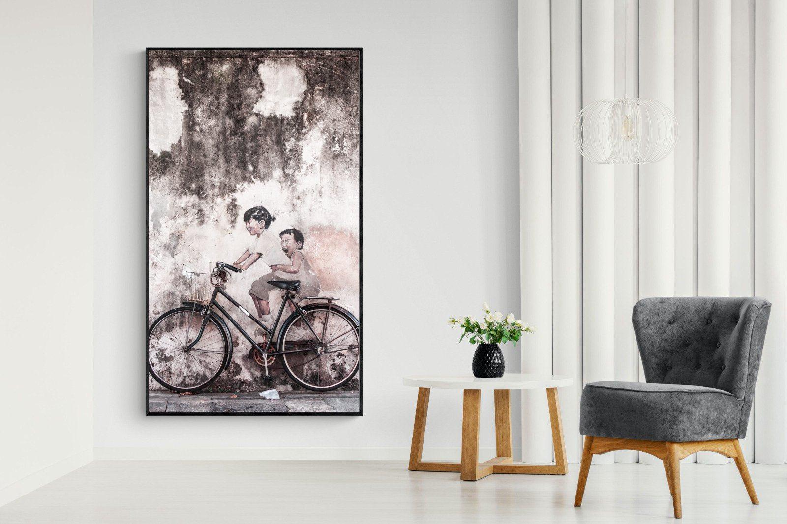 Street Art-Wall_Art-130 x 220cm-Mounted Canvas-Black-Pixalot