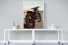 Street Bike-Wall_Art-90 x 120cm-Mounted Canvas-White-Pixalot