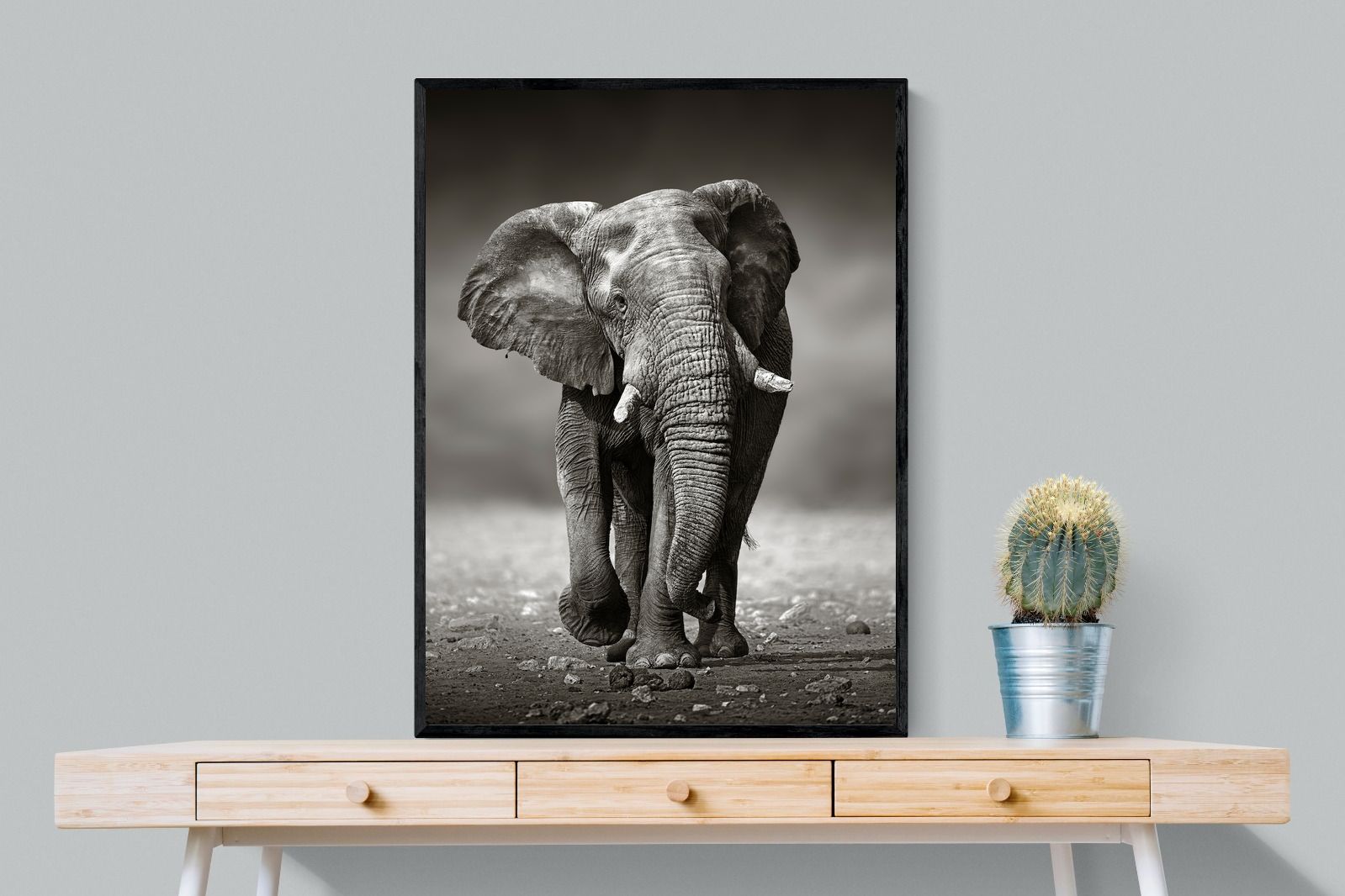 Stride-Wall_Art-75 x 100cm-Mounted Canvas-Black-Pixalot