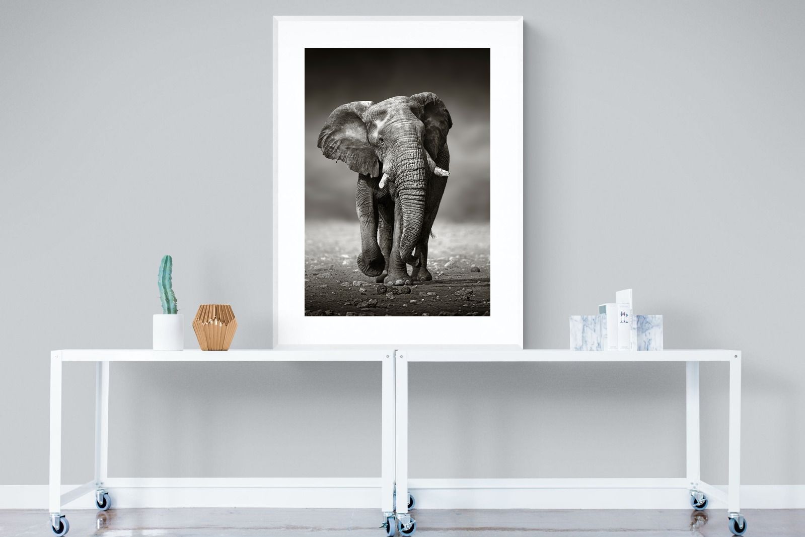 Stride-Wall_Art-90 x 120cm-Framed Print-White-Pixalot