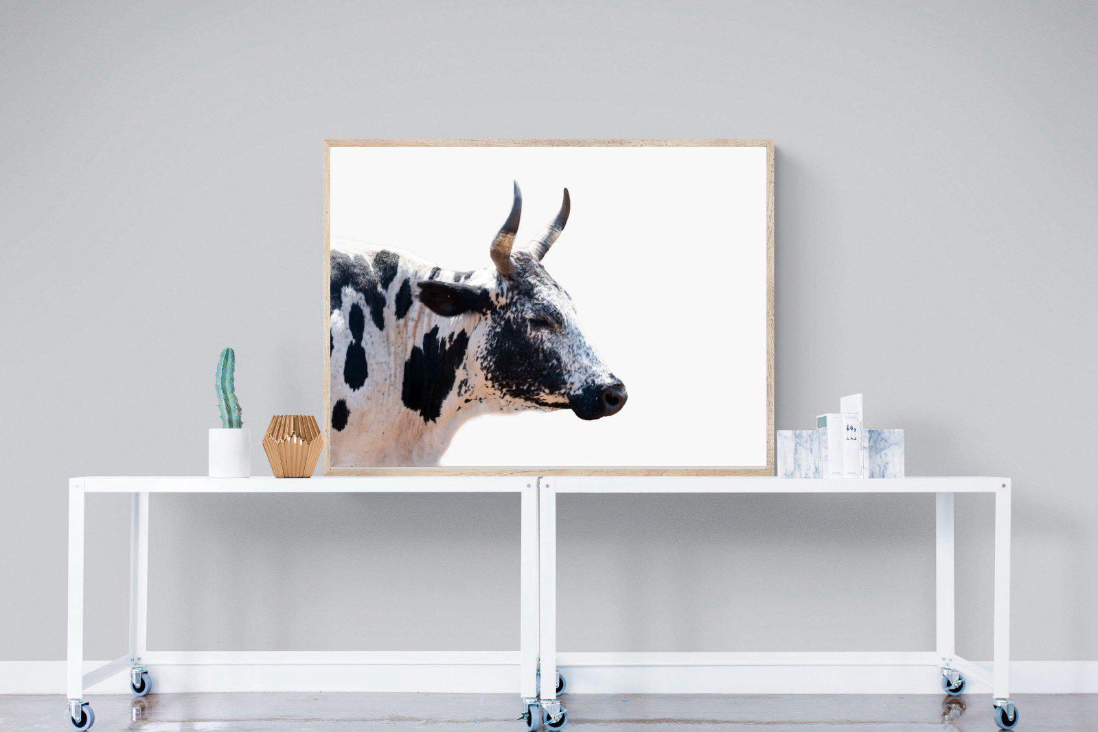 Strong Nguni-Wall_Art-120 x 90cm-Mounted Canvas-Wood-Pixalot