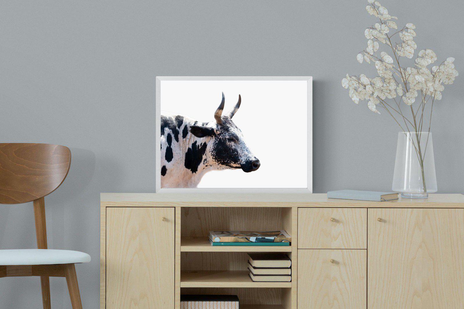 Strong Nguni-Wall_Art-60 x 45cm-Mounted Canvas-White-Pixalot