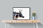 Strong Nguni-Wall_Art-80 x 60cm-Mounted Canvas-Black-Pixalot