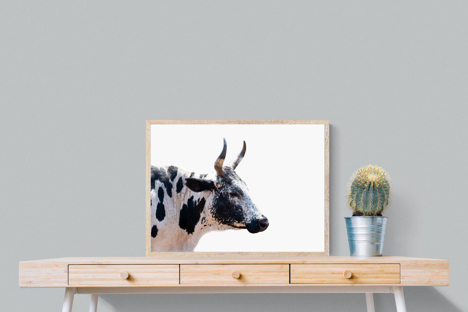 Strong Nguni-Wall_Art-80 x 60cm-Mounted Canvas-Wood-Pixalot