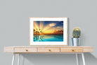 Sun Rays-Wall_Art-80 x 60cm-Framed Print-Wood-Pixalot