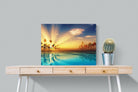 Sun Rays-Wall_Art-80 x 60cm-Mounted Canvas-No Frame-Pixalot