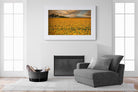 Sunflower Field-Wall_Art-150 x 100cm-Framed Print-White-Pixalot