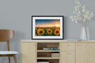 Sunflowers-Wall_Art-60 x 45cm-Framed Print-Black-Pixalot