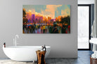 Sunset in The Park-Wall_Art-180 x 110cm-Mounted Canvas-No Frame-Pixalot