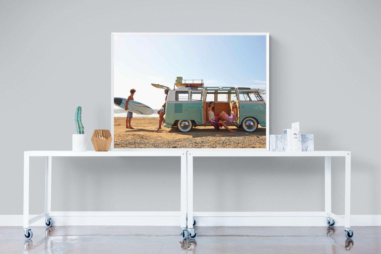 Surf Crew-Wall_Art-120 x 90cm-Mounted Canvas-White-Pixalot