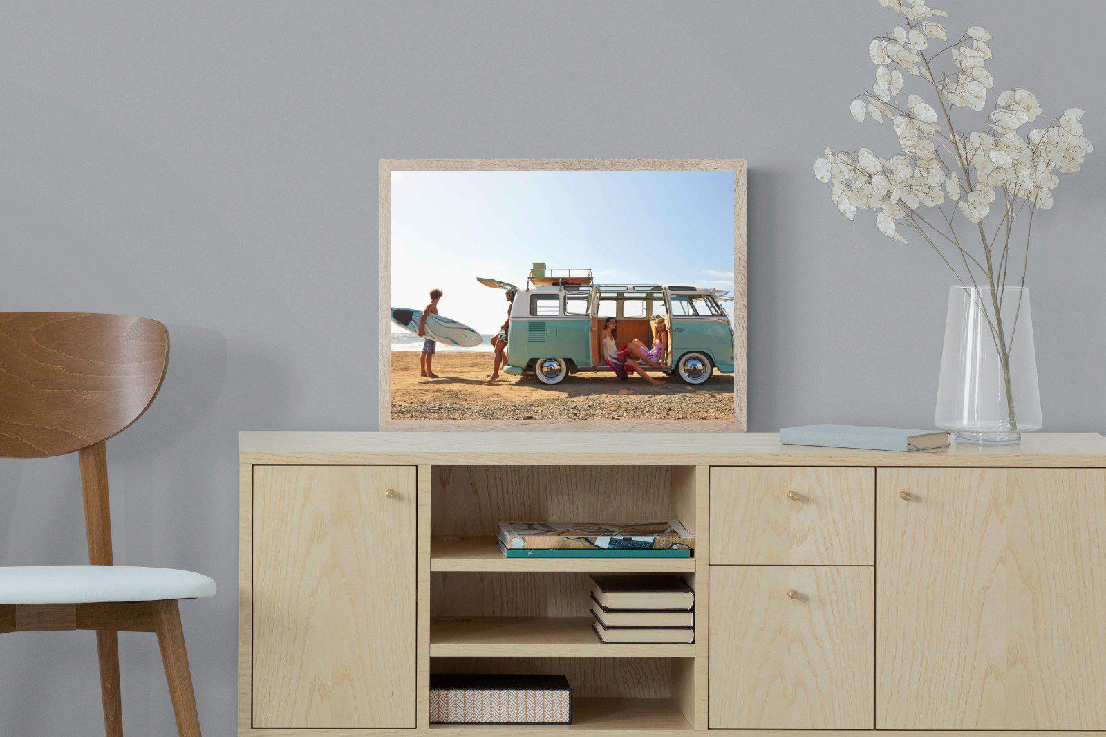 Surf Crew-Wall_Art-60 x 45cm-Mounted Canvas-Wood-Pixalot