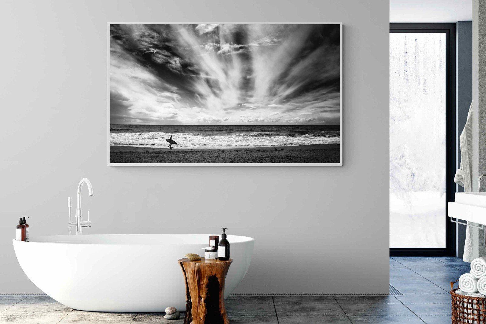 Surfer-Wall_Art-180 x 110cm-Mounted Canvas-White-Pixalot