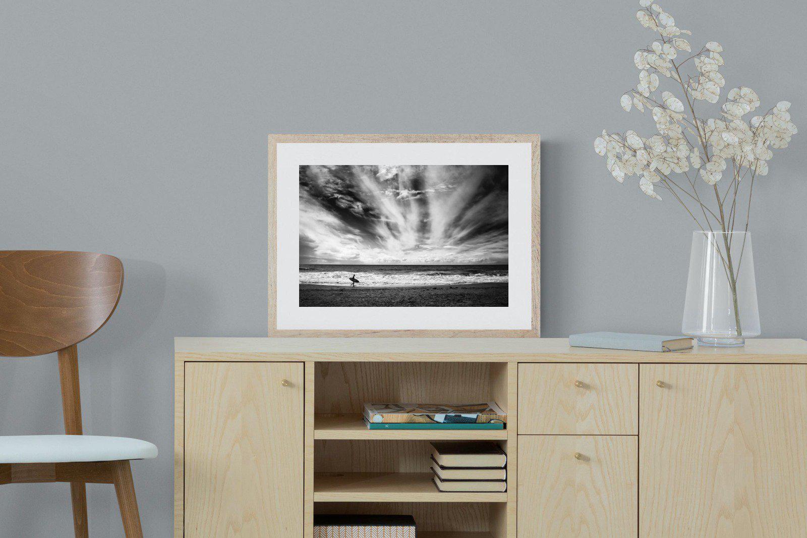 Surfer-Wall_Art-60 x 45cm-Framed Print-Wood-Pixalot