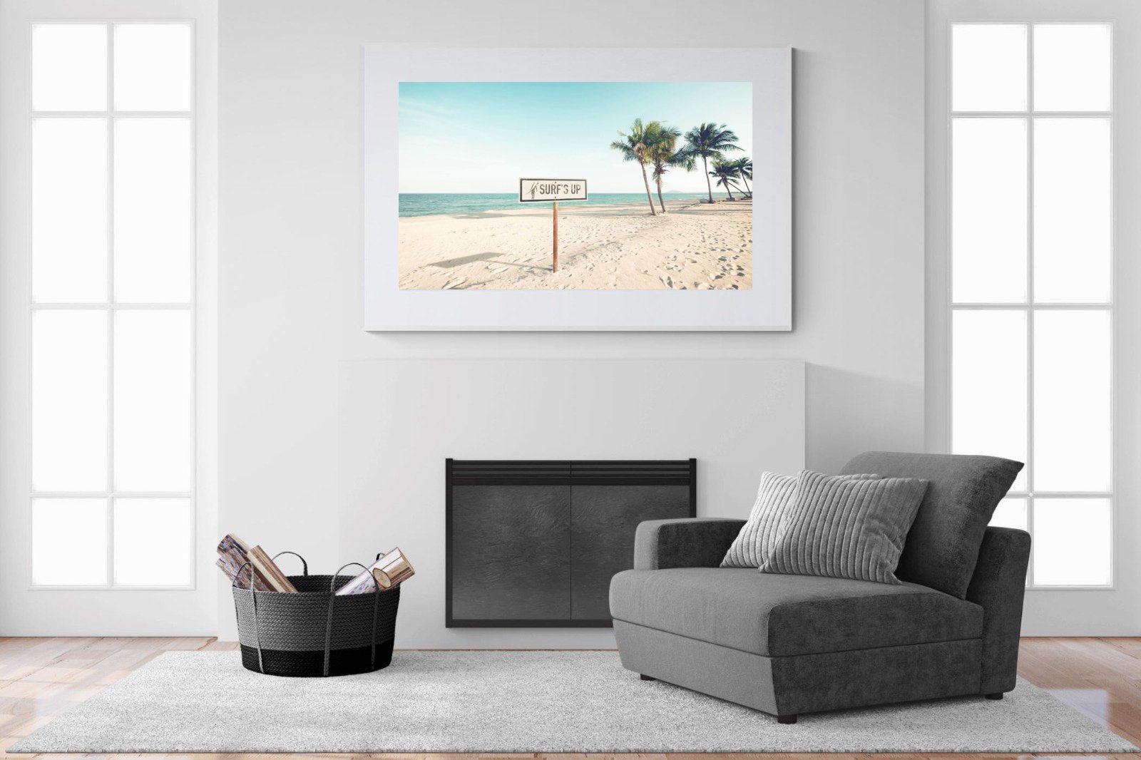 Surf's Up-Wall_Art-150 x 100cm-Framed Print-White-Pixalot