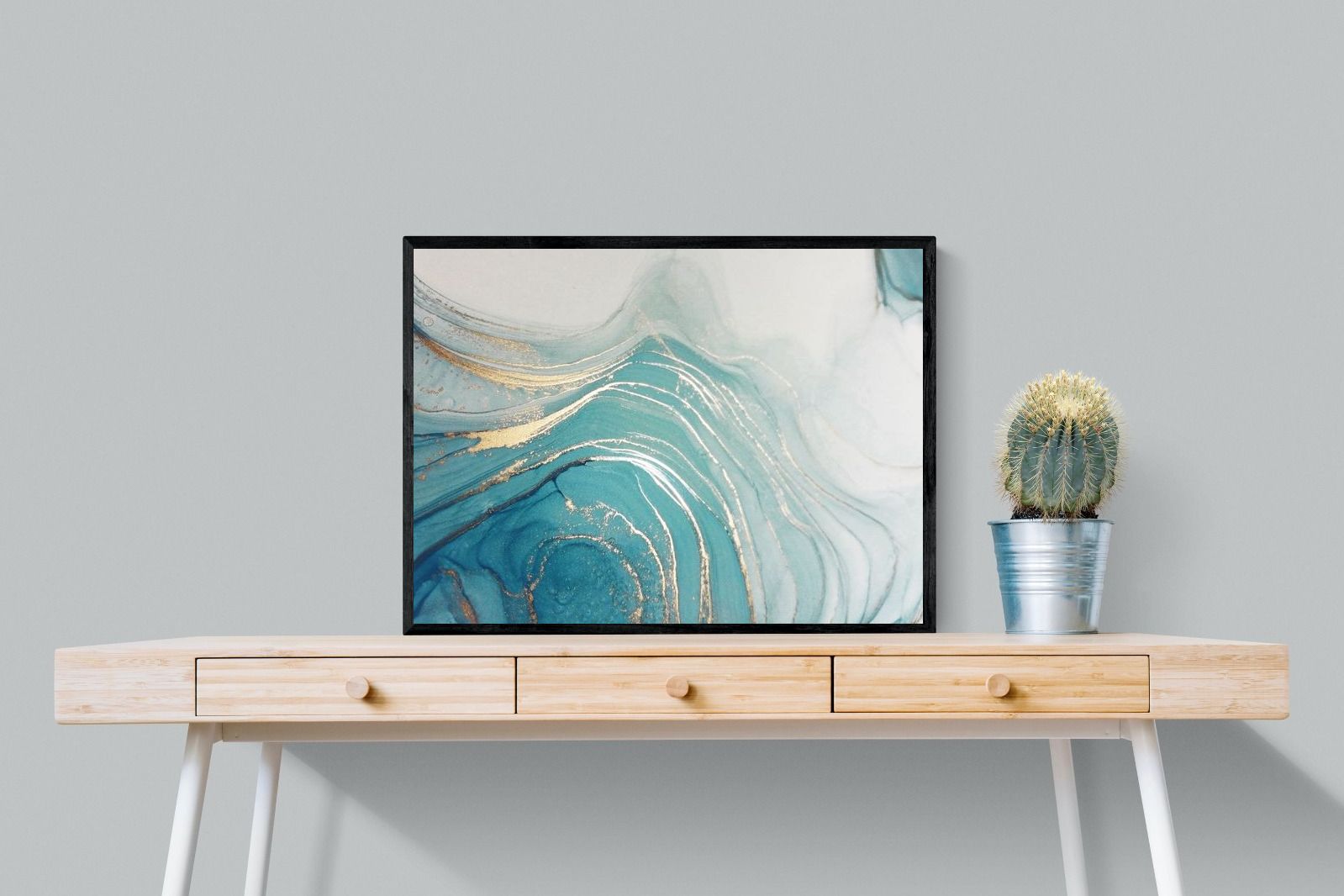 Swirl-Wall_Art-80 x 60cm-Mounted Canvas-Black-Pixalot