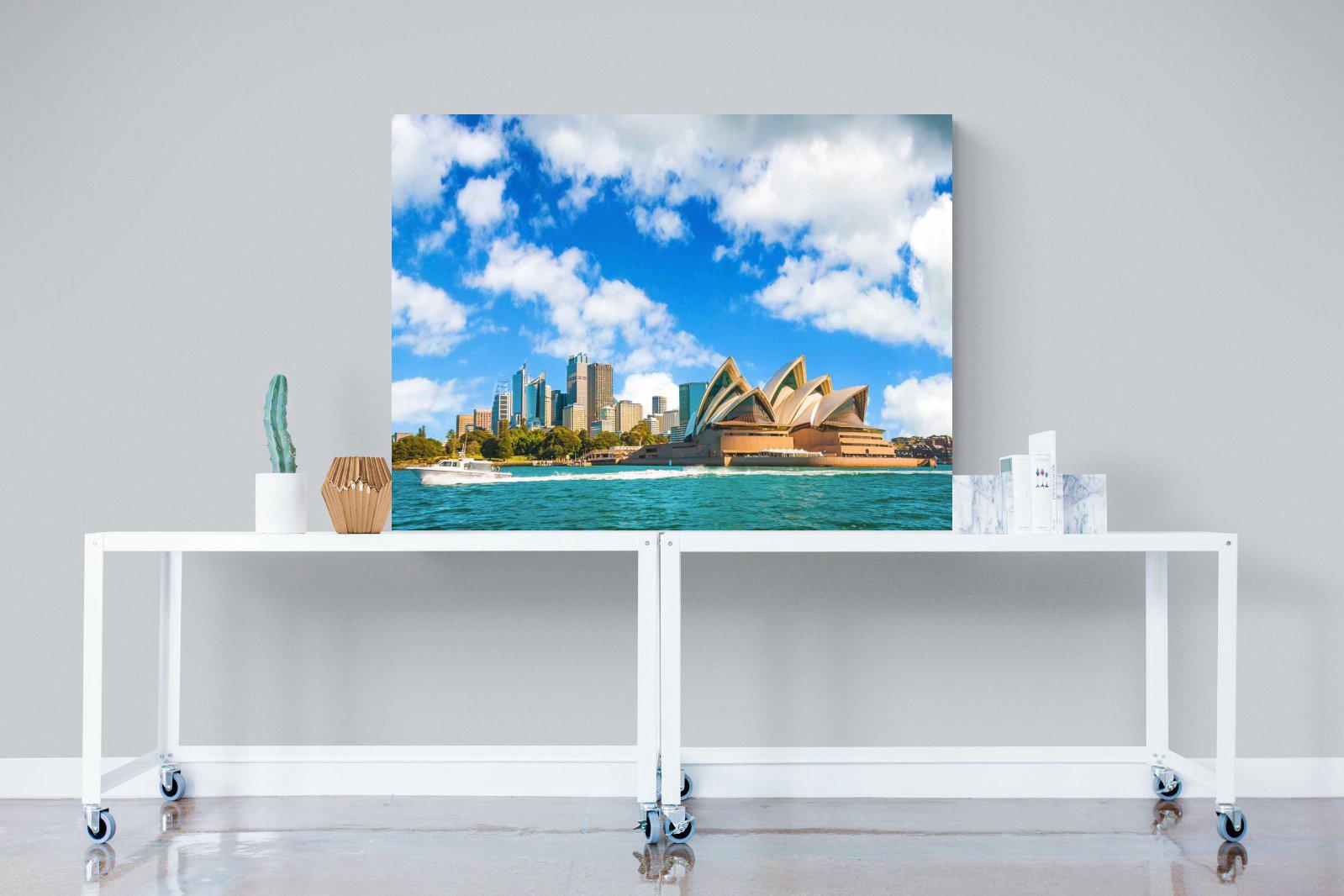 Sydney Opera House-Wall_Art-120 x 90cm-Mounted Canvas-No Frame-Pixalot