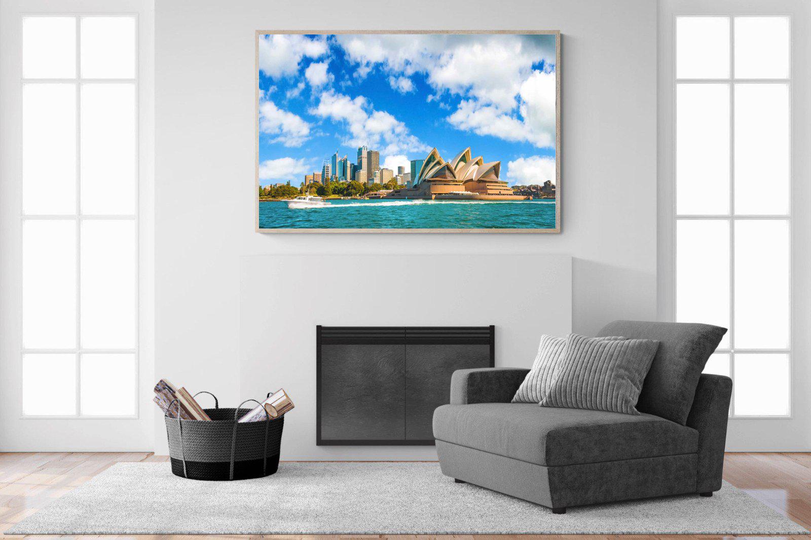 Sydney Opera House-Wall_Art-150 x 100cm-Mounted Canvas-Wood-Pixalot