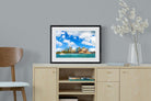 Sydney Opera House-Wall_Art-60 x 45cm-Framed Print-Black-Pixalot