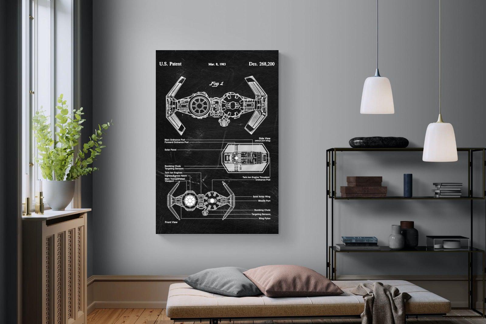 TIE Bomber Blueprint-Wall_Art-Pixalot