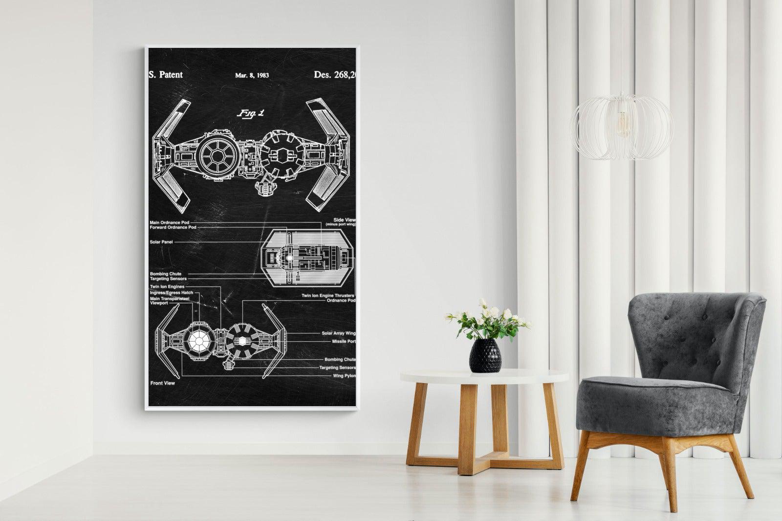 TIE Bomber Blueprint-Wall_Art-Pixalot