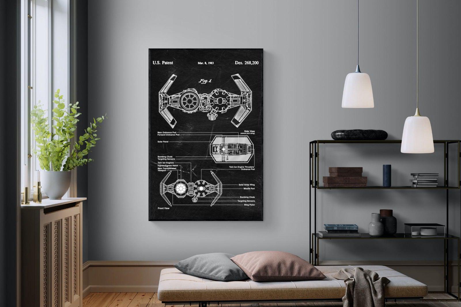 TIE Bomber Blueprint-Wall_Art-Pixalot