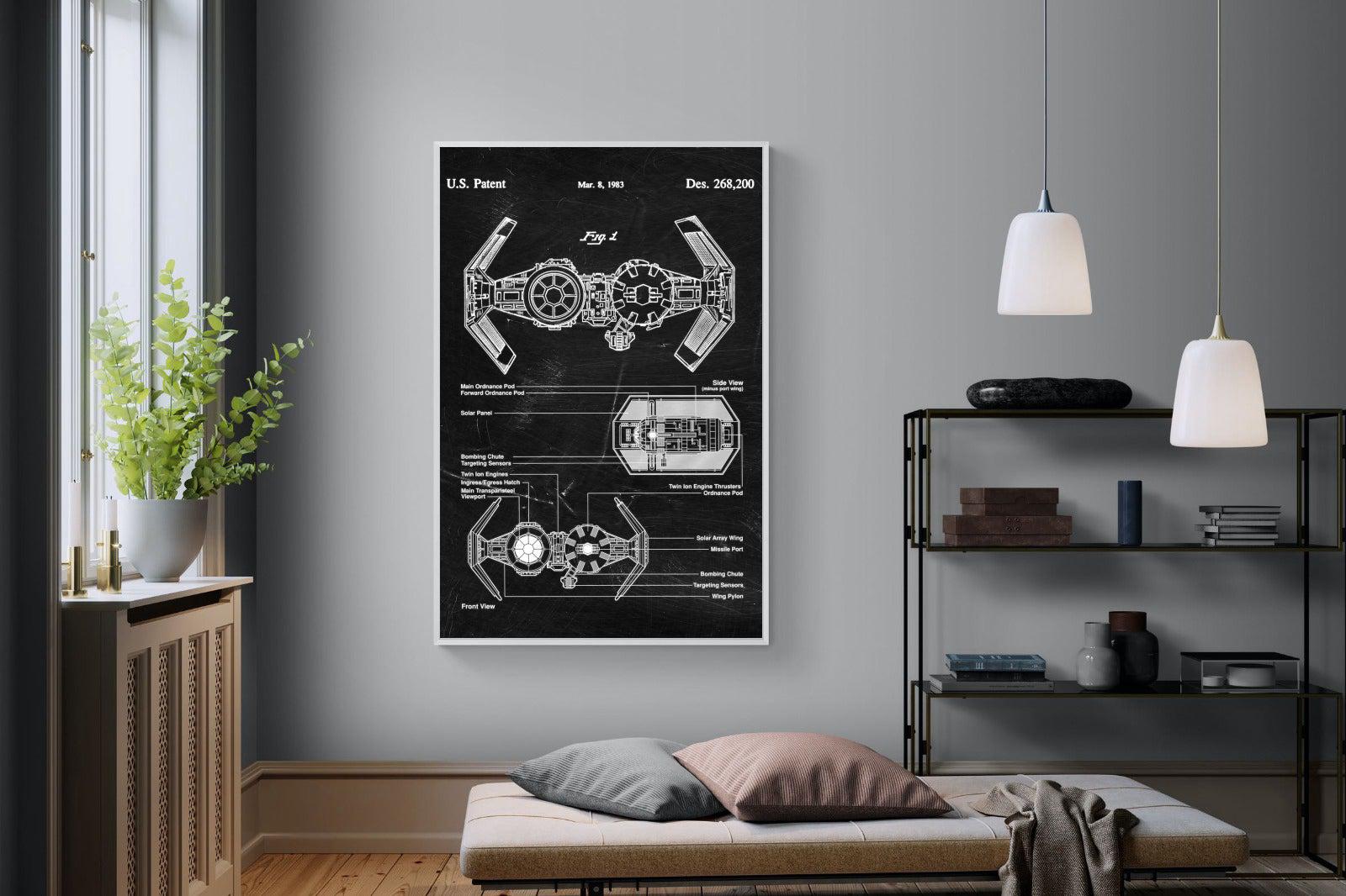 TIE Bomber Blueprint-Wall_Art-Pixalot