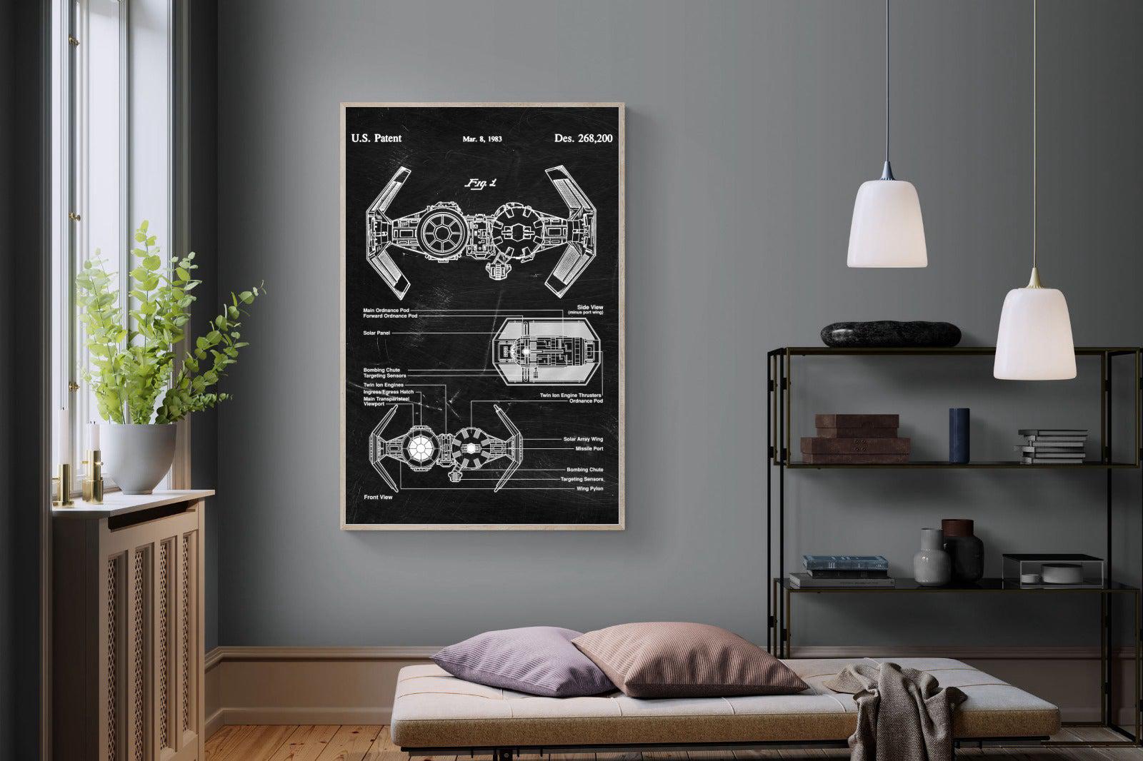 TIE Bomber Blueprint-Wall_Art-Pixalot