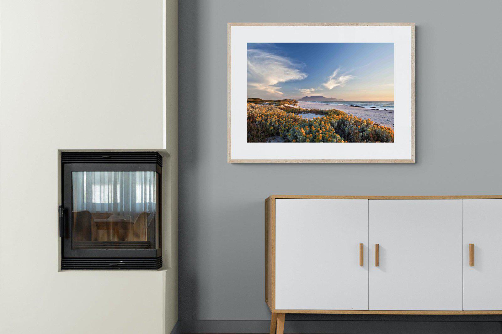 Table Mountain-Wall_Art-100 x 75cm-Framed Print-Wood-Pixalot