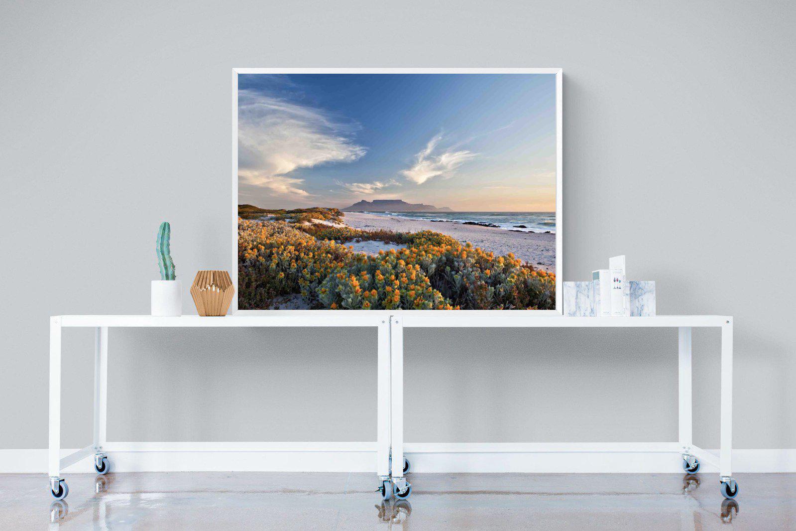 Table Mountain-Wall_Art-120 x 90cm-Mounted Canvas-White-Pixalot