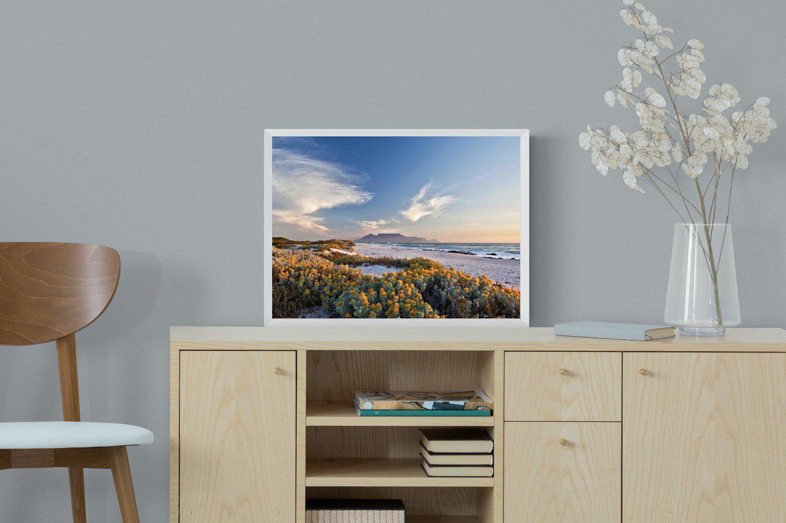 Table Mountain-Wall_Art-60 x 45cm-Mounted Canvas-White-Pixalot