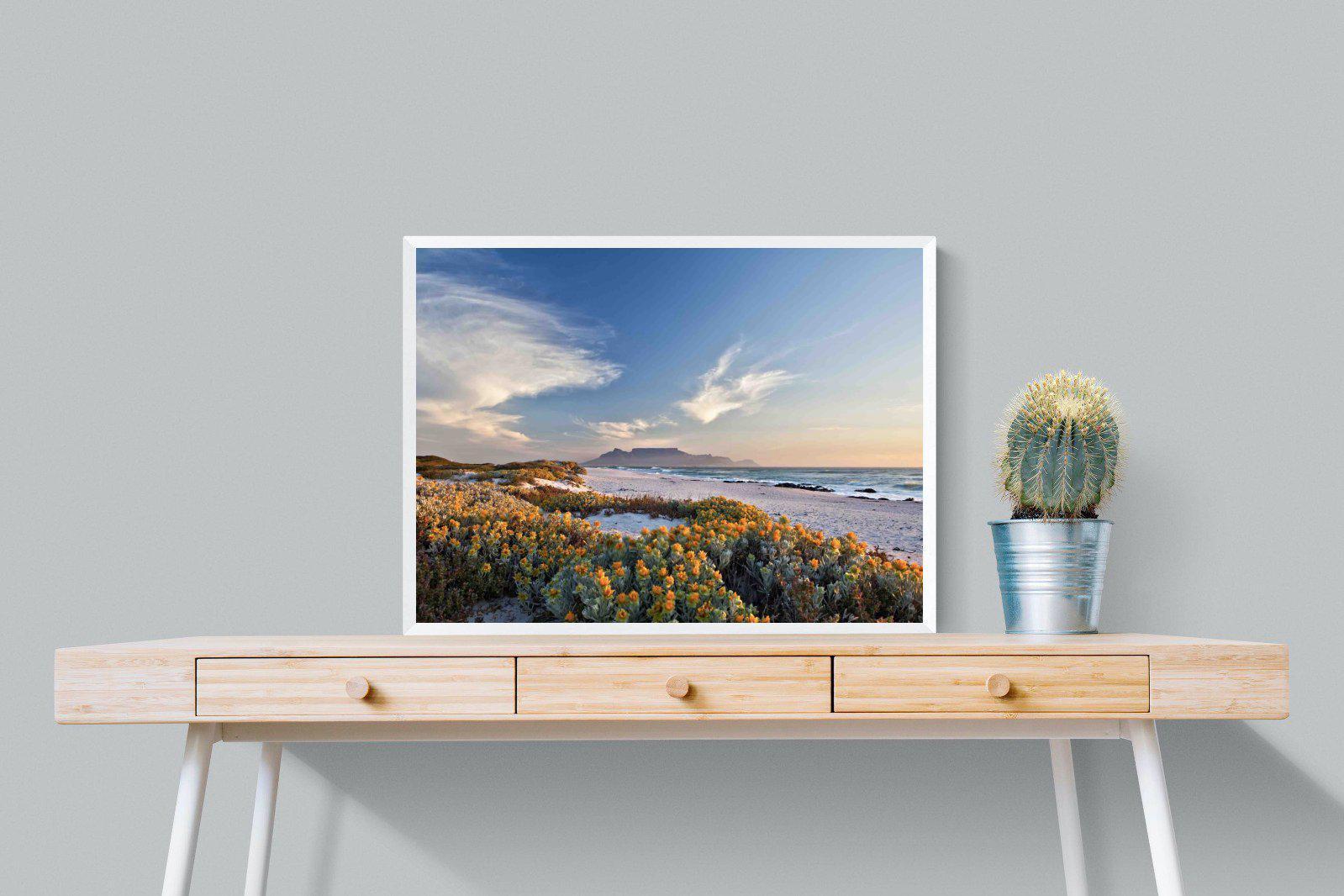 Table Mountain-Wall_Art-80 x 60cm-Mounted Canvas-White-Pixalot