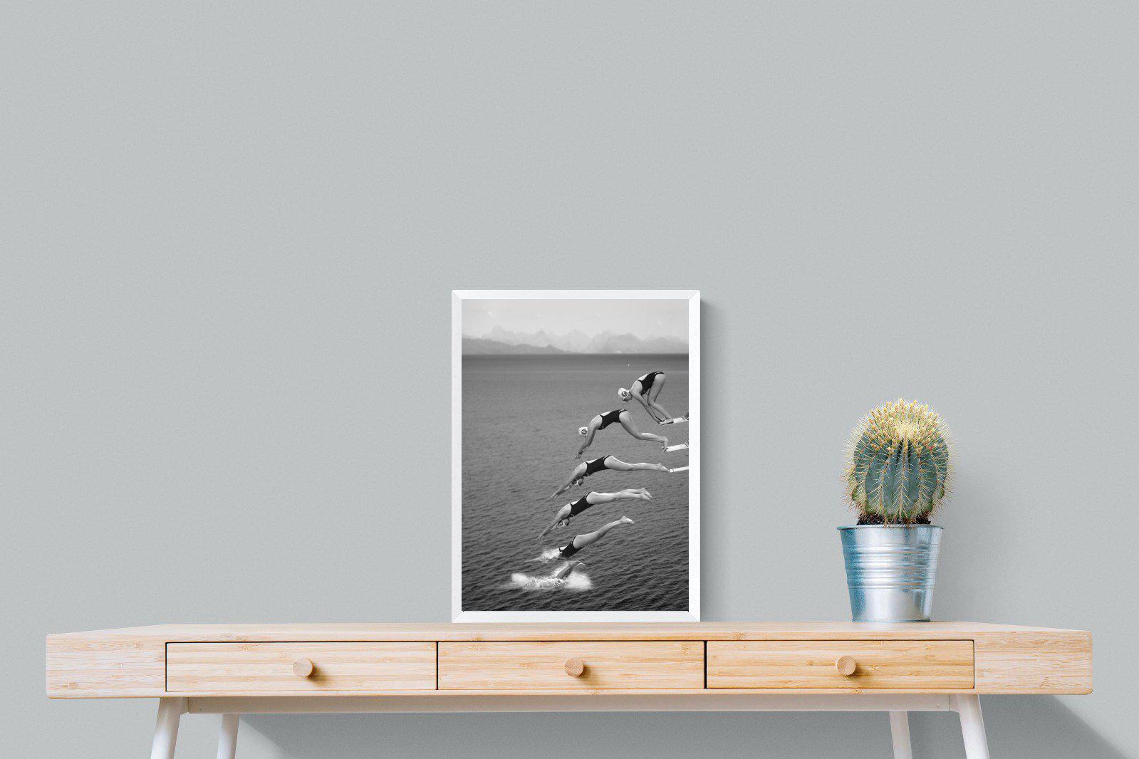 Take a Dive-Wall_Art-45 x 60cm-Mounted Canvas-White-Pixalot