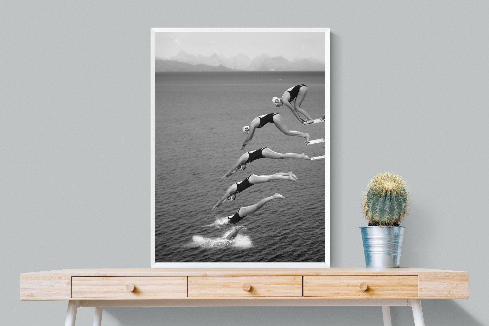 Take a Dive-Wall_Art-75 x 100cm-Mounted Canvas-White-Pixalot