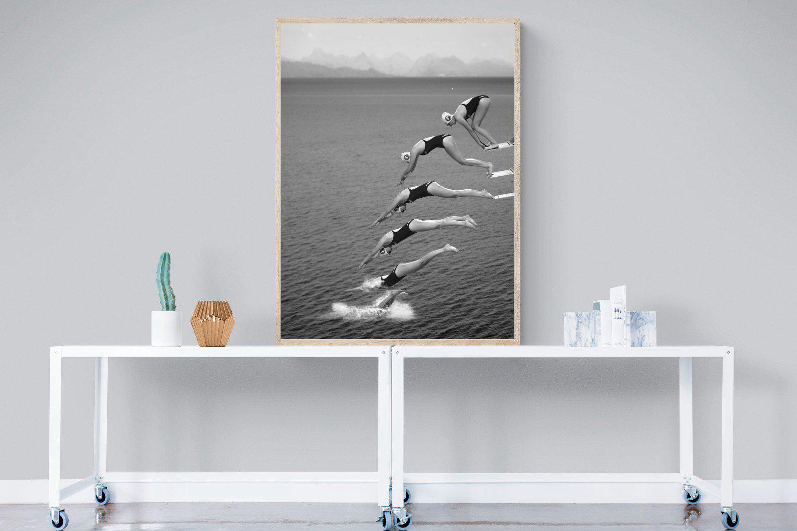 Take a Dive-Wall_Art-90 x 120cm-Mounted Canvas-Wood-Pixalot