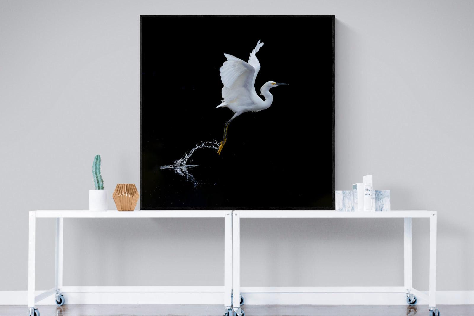 Take to the Air-Wall_Art-120 x 120cm-Mounted Canvas-Black-Pixalot