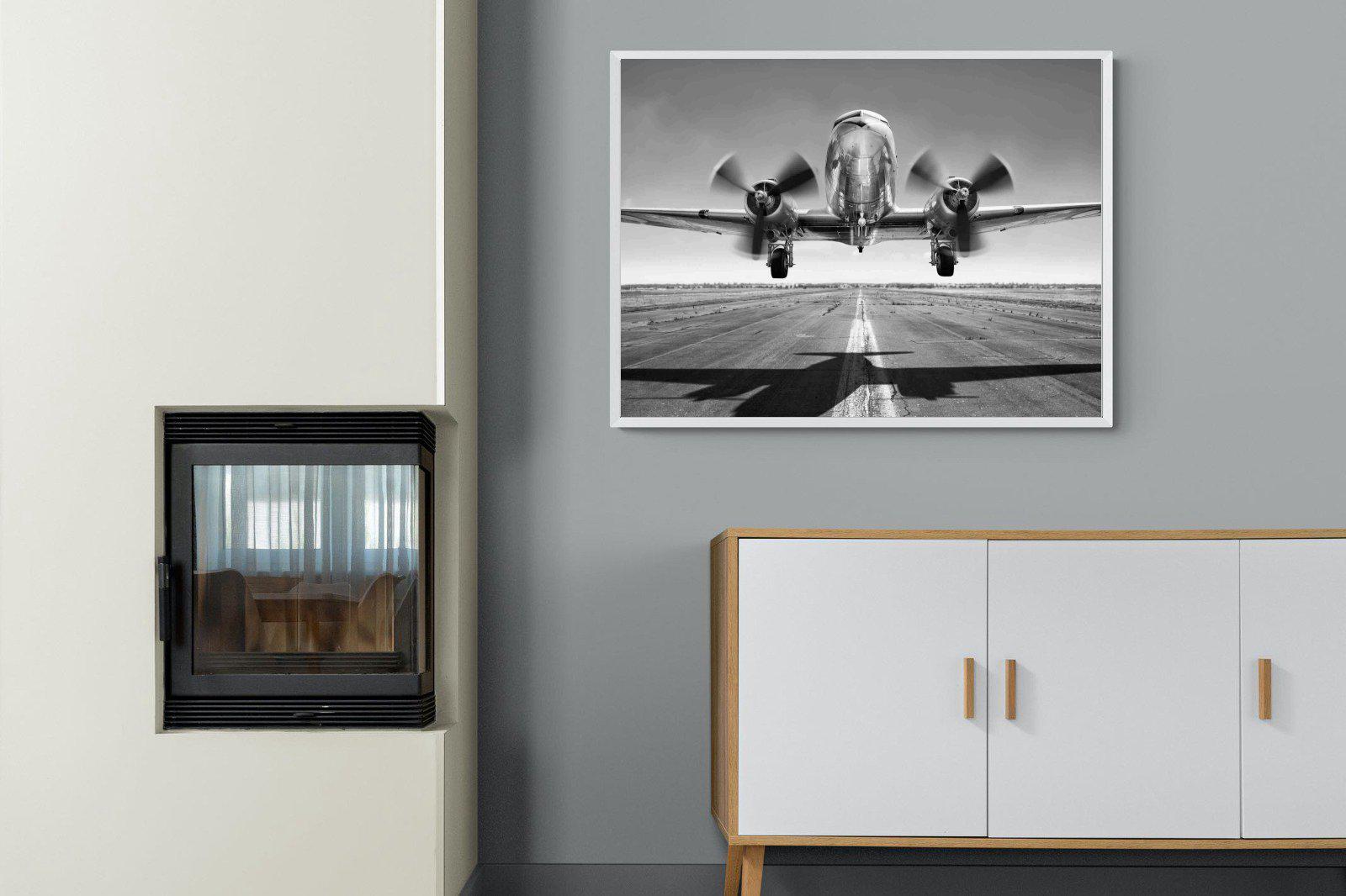 Takeoff-Wall_Art-100 x 75cm-Mounted Canvas-White-Pixalot