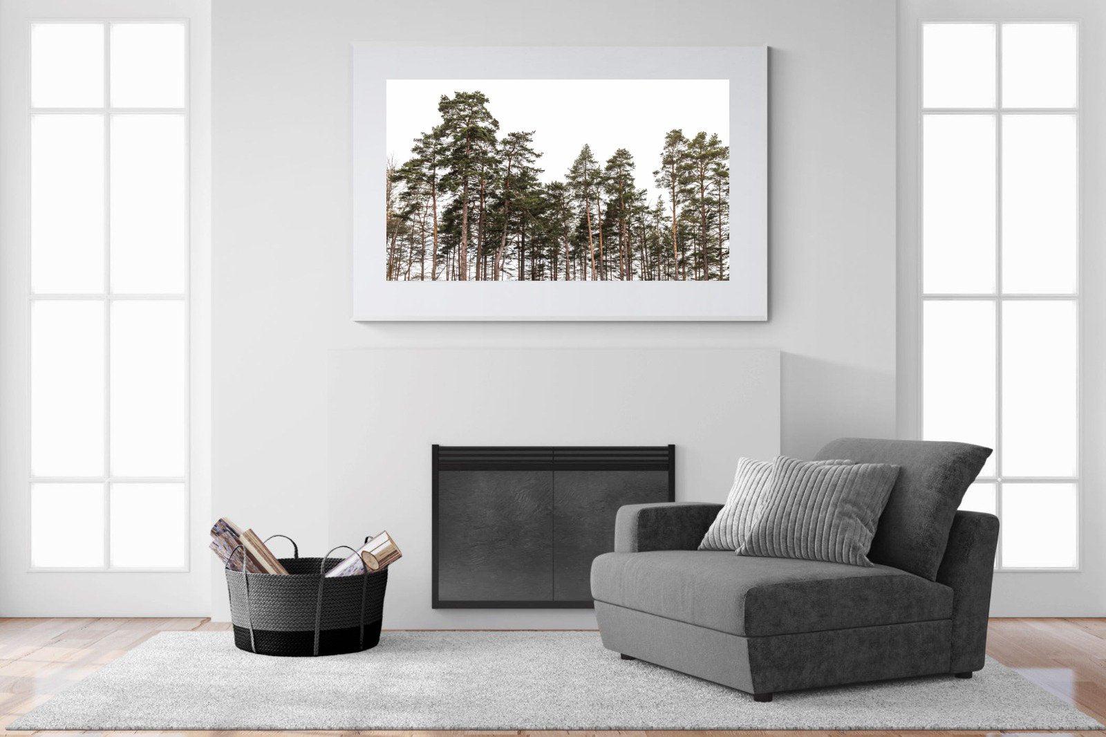 Tall Pines-Wall_Art-150 x 100cm-Framed Print-White-Pixalot