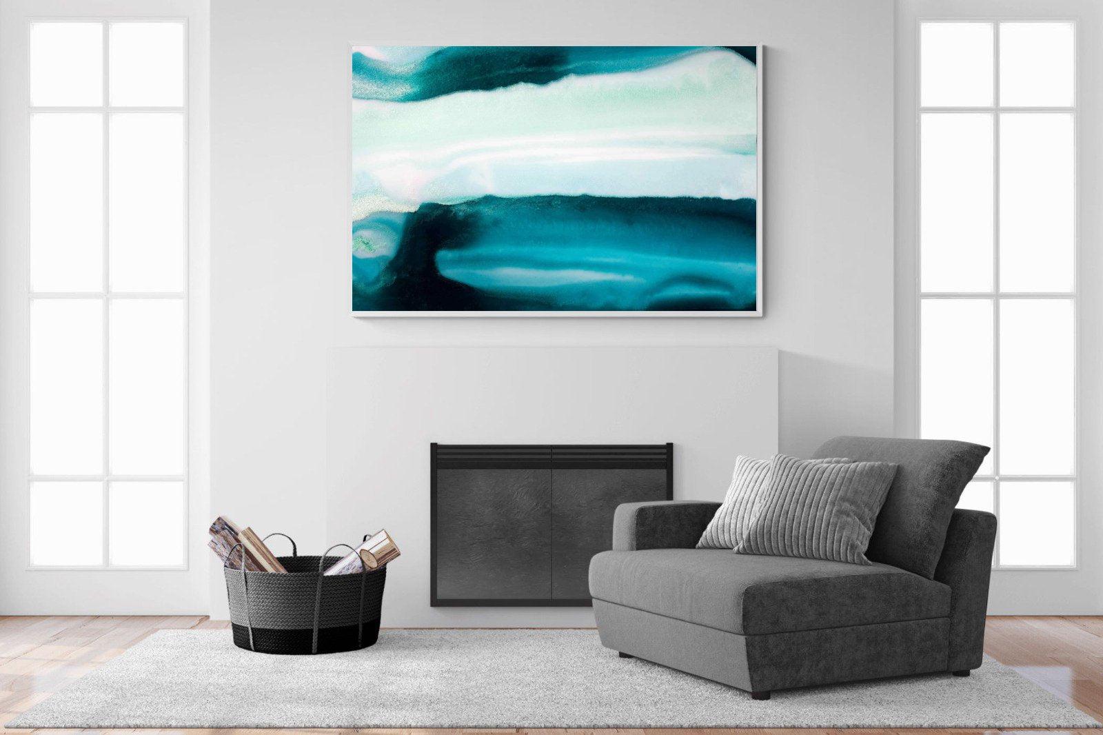 Teal-Wall_Art-150 x 100cm-Mounted Canvas-White-Pixalot