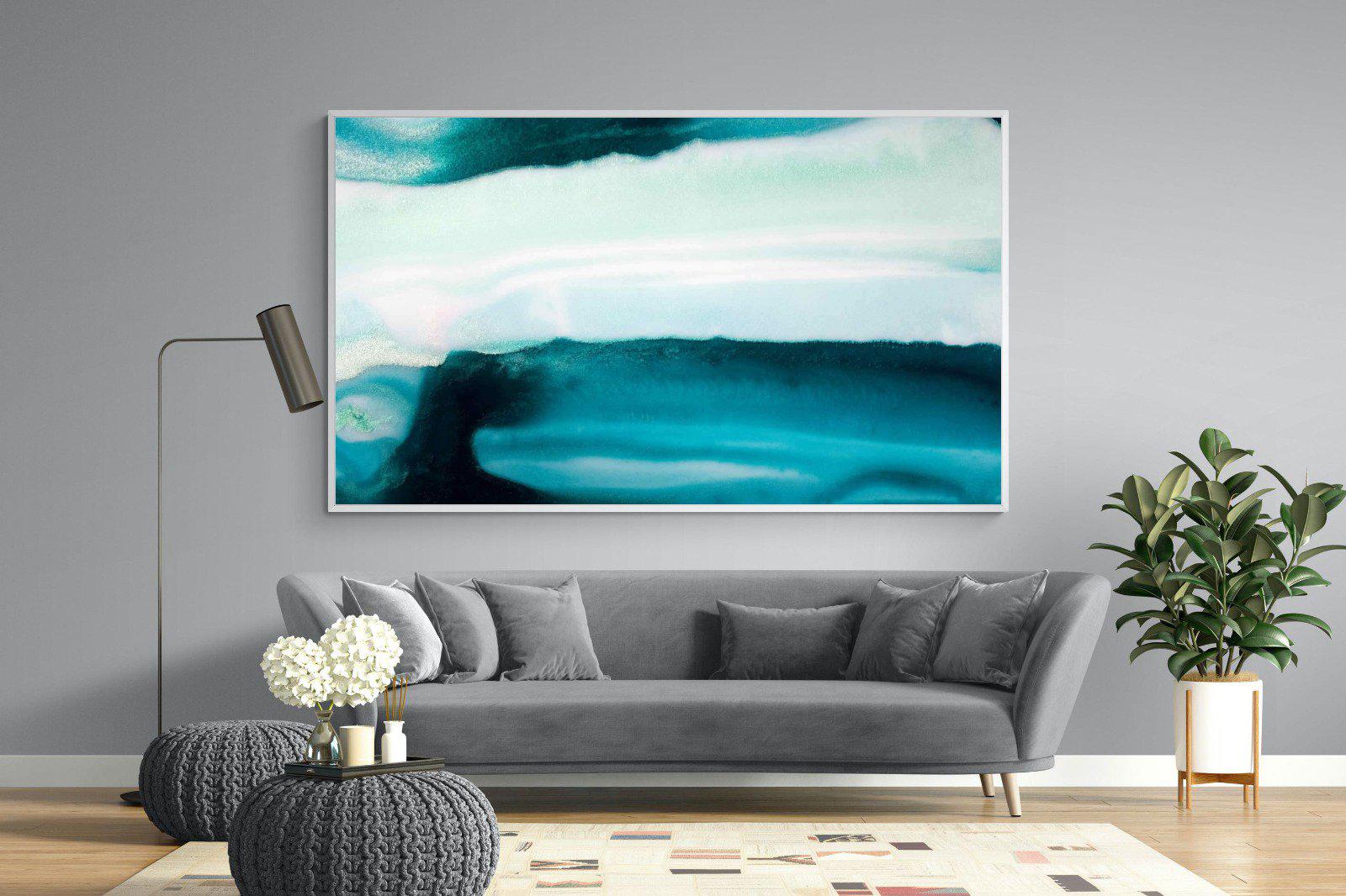 Teal-Wall_Art-220 x 130cm-Mounted Canvas-White-Pixalot