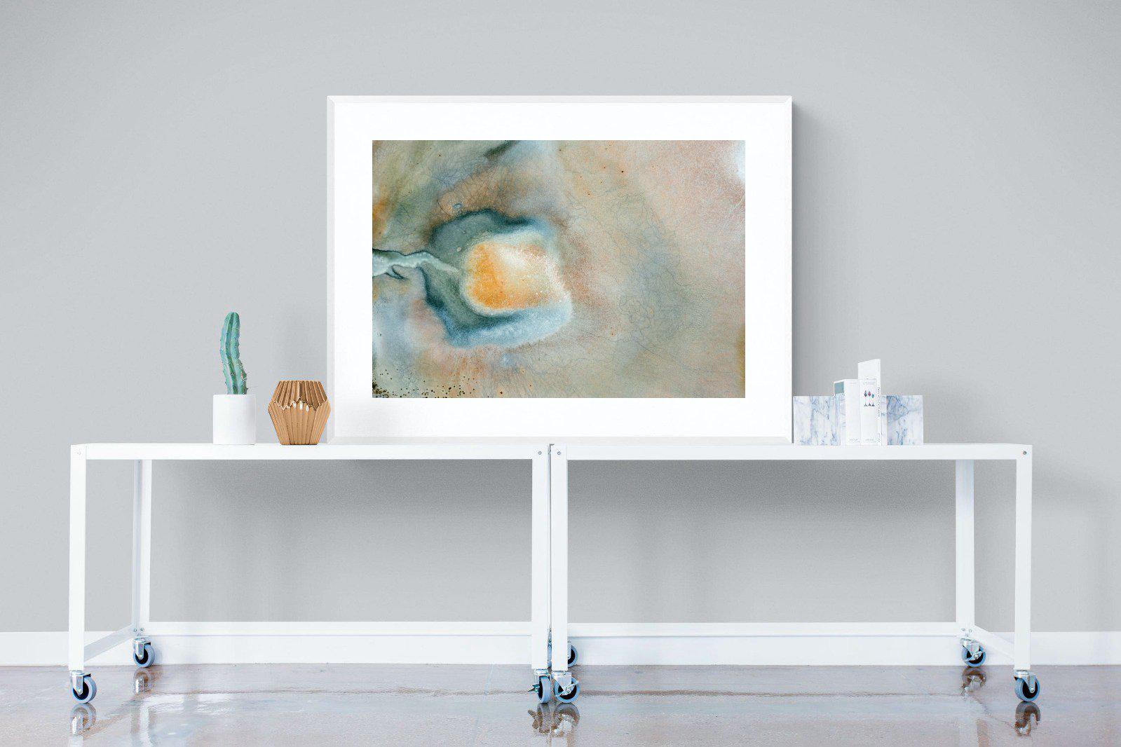 Textured Earth-Wall_Art-120 x 90cm-Framed Print-White-Pixalot