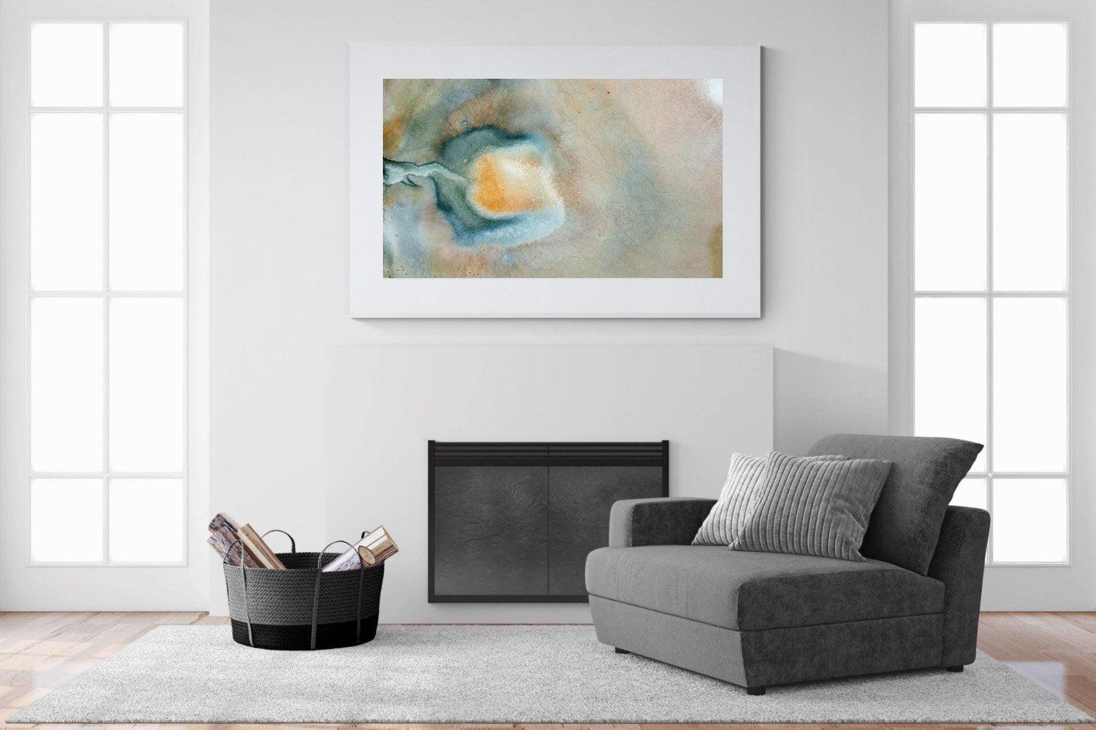 Textured Earth-Wall_Art-150 x 100cm-Framed Print-White-Pixalot