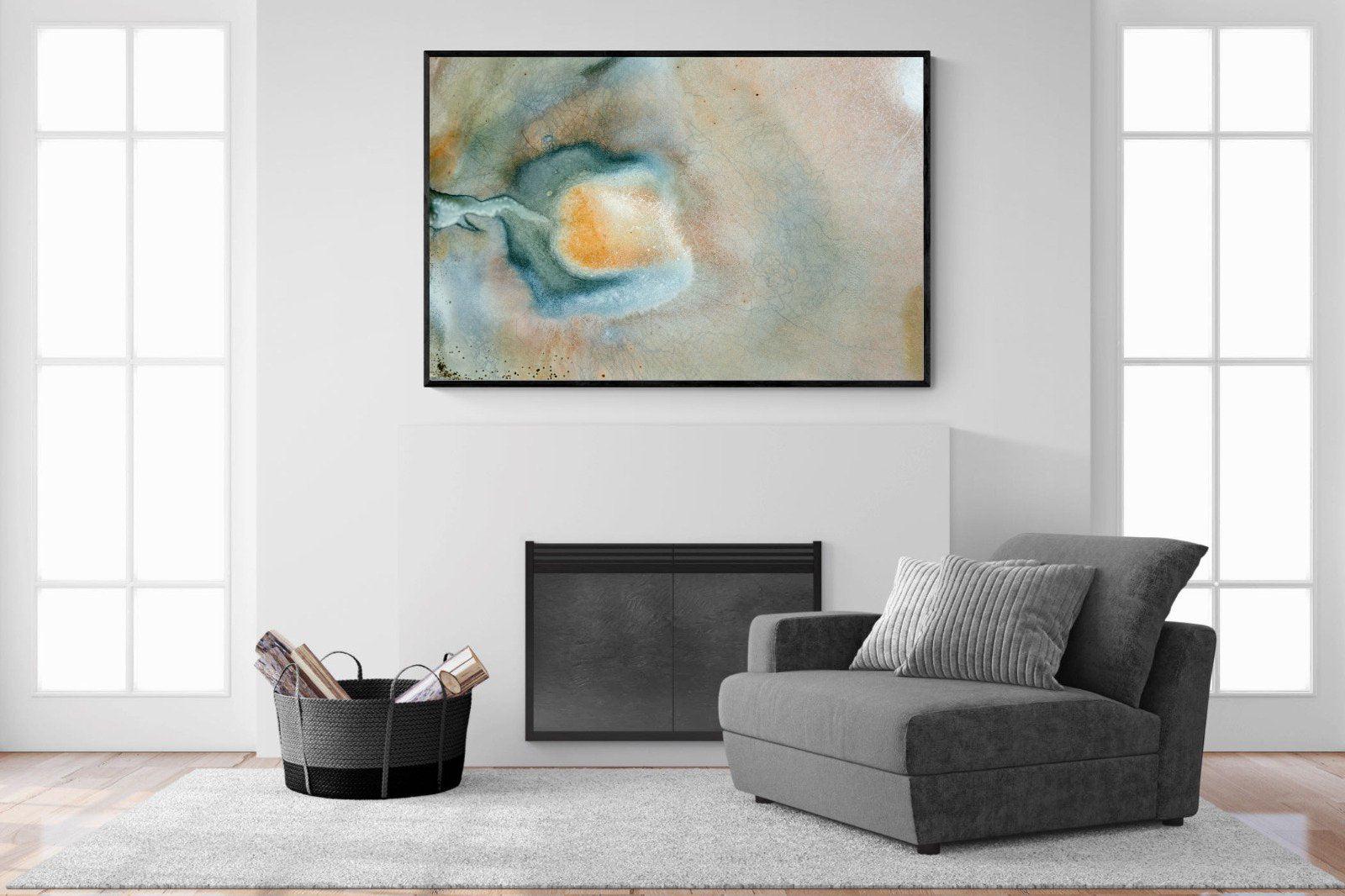 Textured Earth-Wall_Art-150 x 100cm-Mounted Canvas-Black-Pixalot