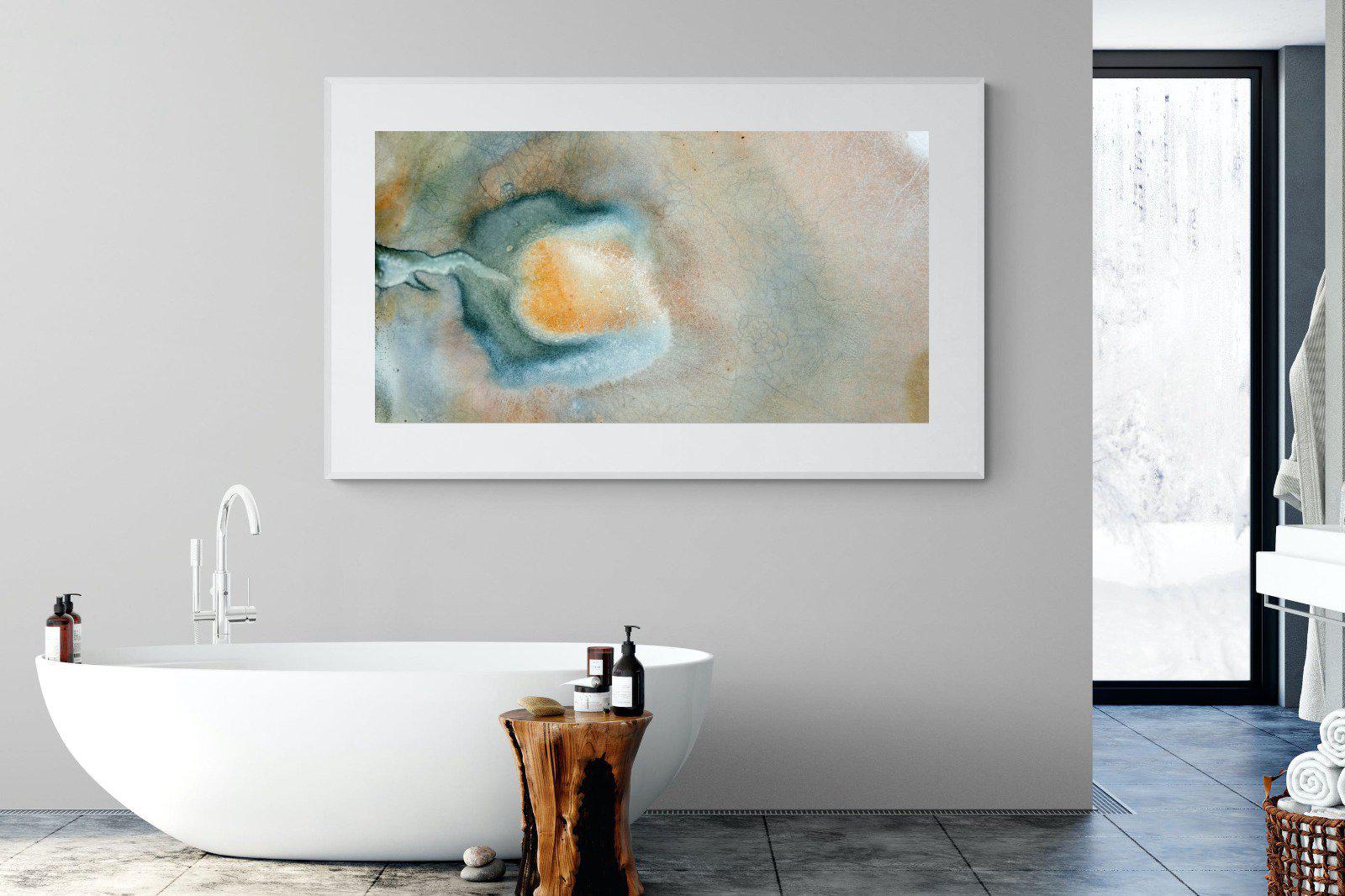 Textured Earth-Wall_Art-180 x 110cm-Framed Print-White-Pixalot